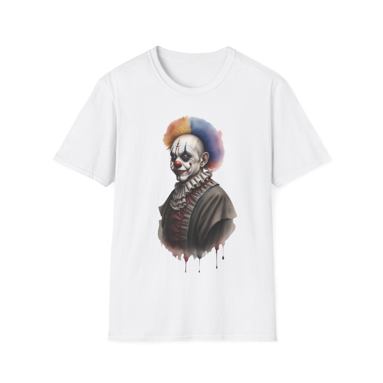 Scary Clown Unisex T-Shirt, Halloween Tee, Creepy Circus Shirt, Horror T-Shirt 