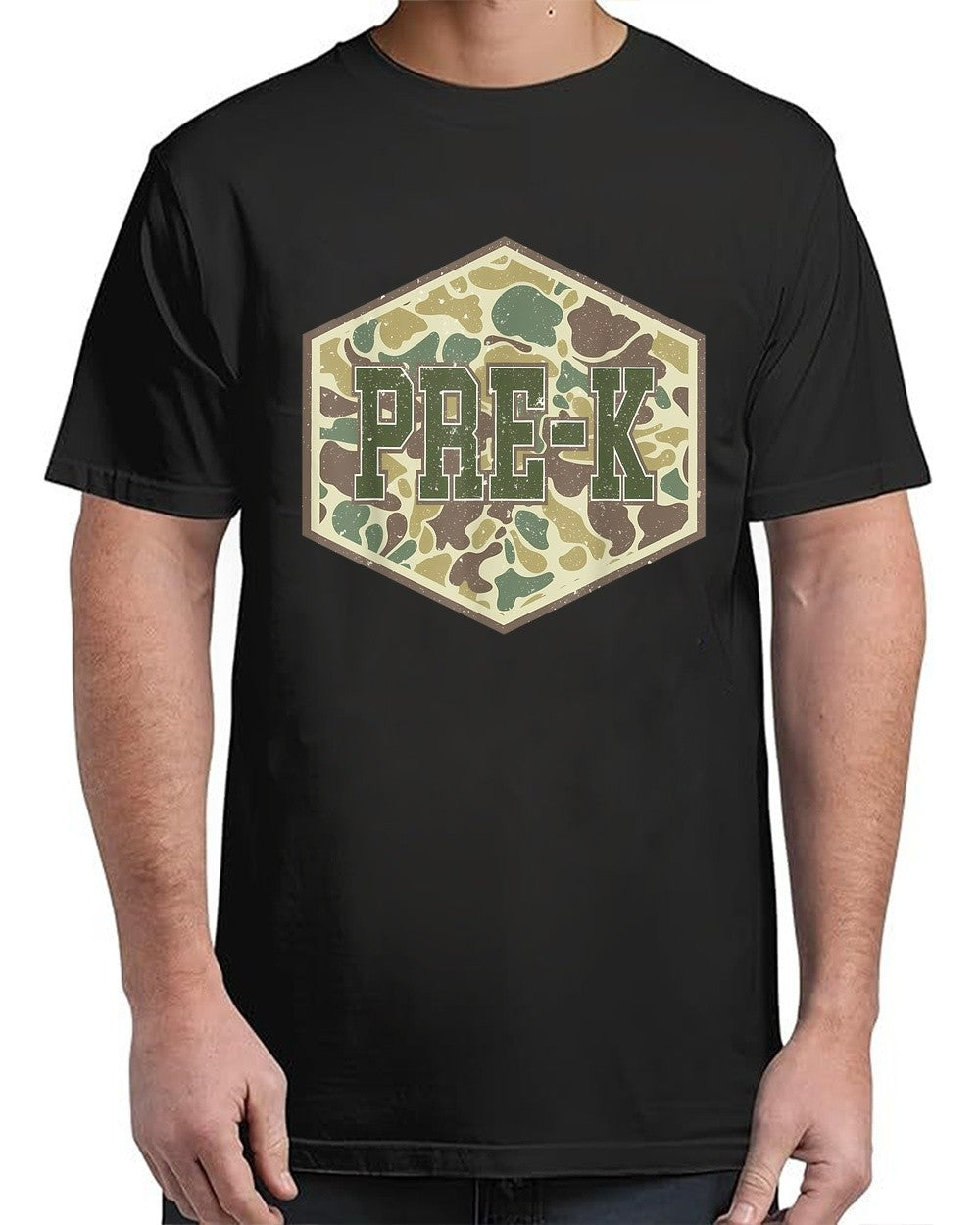 Retro Back to School Old Camo Pre-K Vintage Adult S-4XL T-Shirt