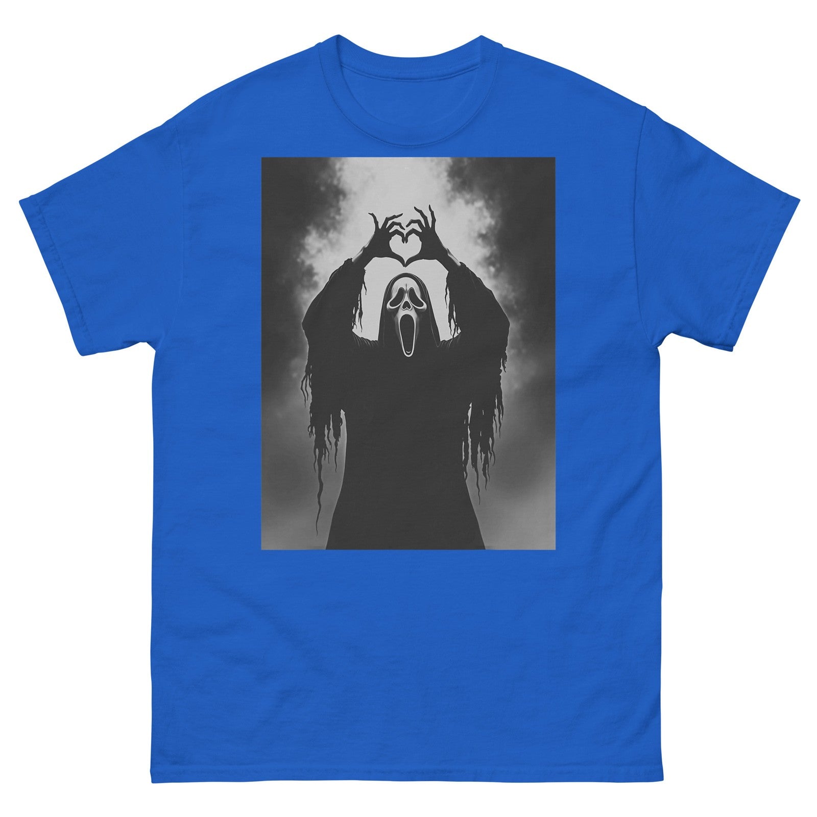 Ghost Heart Hands Scary Face Horror Poster Halloween T-Shirt