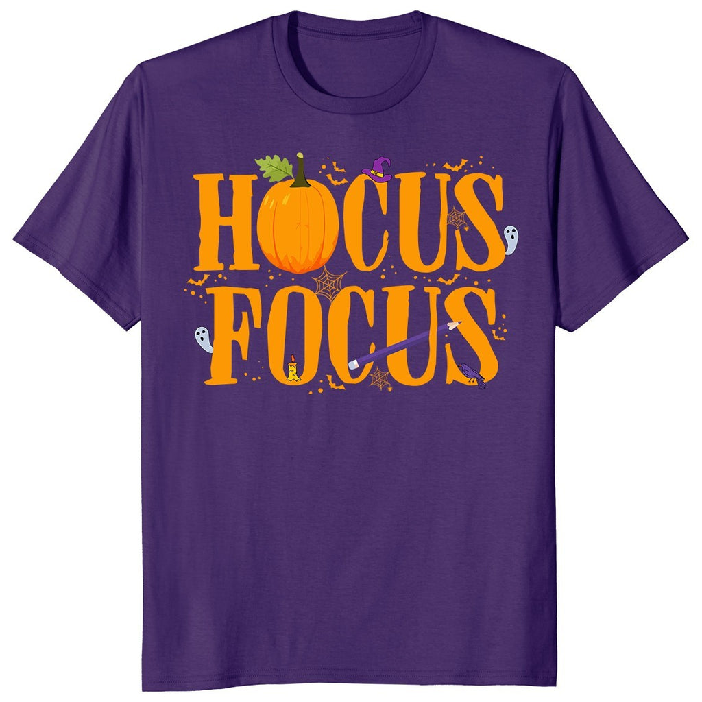 Hocus Focus Halloween Spooky Teacher Pumpkin Trick or Treat Gift Unisex T-Shirt