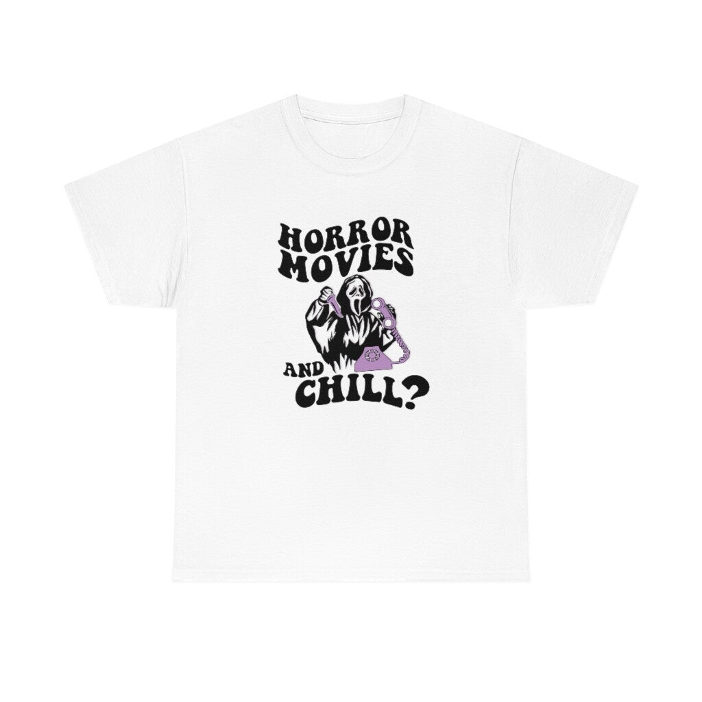 Horror Movies And Chill T-shirt, Scream Movie Shirt, Funny Halloween Tee