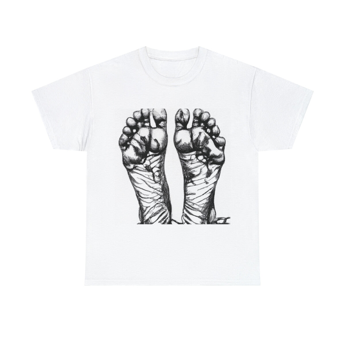 Scary Dark Fantasy Horror T Shirt Halloween Gross Feet Disturbed Streetwear Emo
