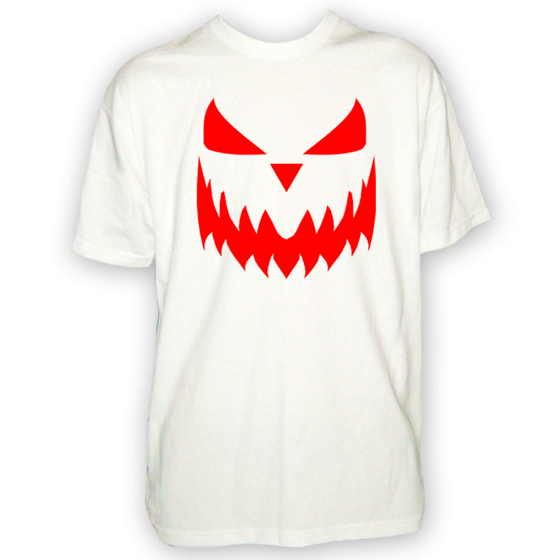 Mens Halloween Pumpkin Face Tshirt - New Scary Trick Or Treat Costume Shirt