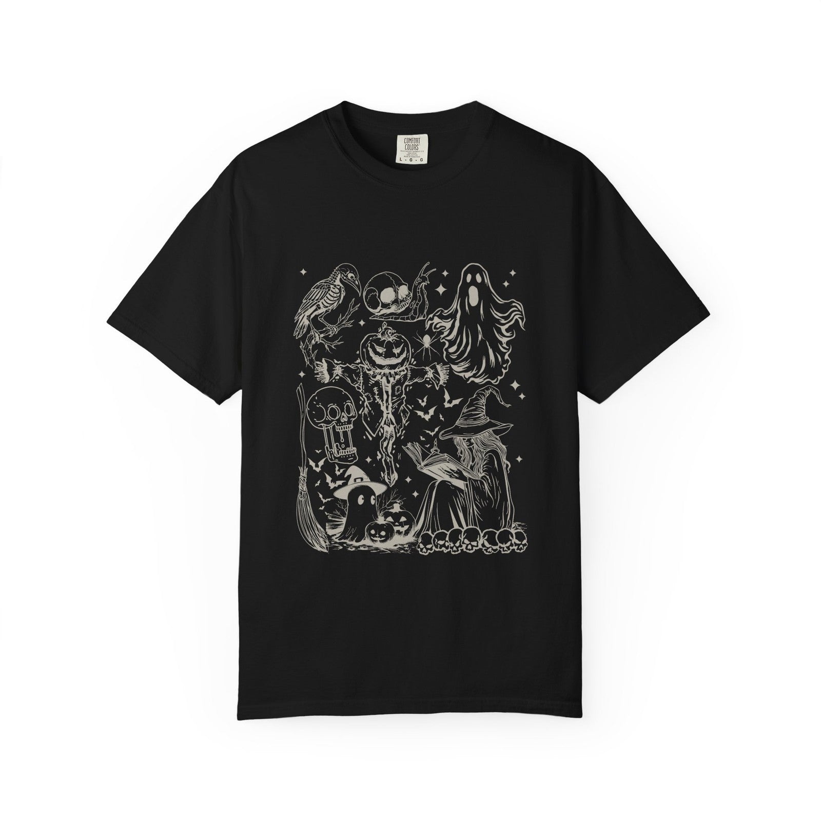 Witch Halloween Shirt | Gothic Scarecrow Ghost Skull Spooky Dark Art Tee