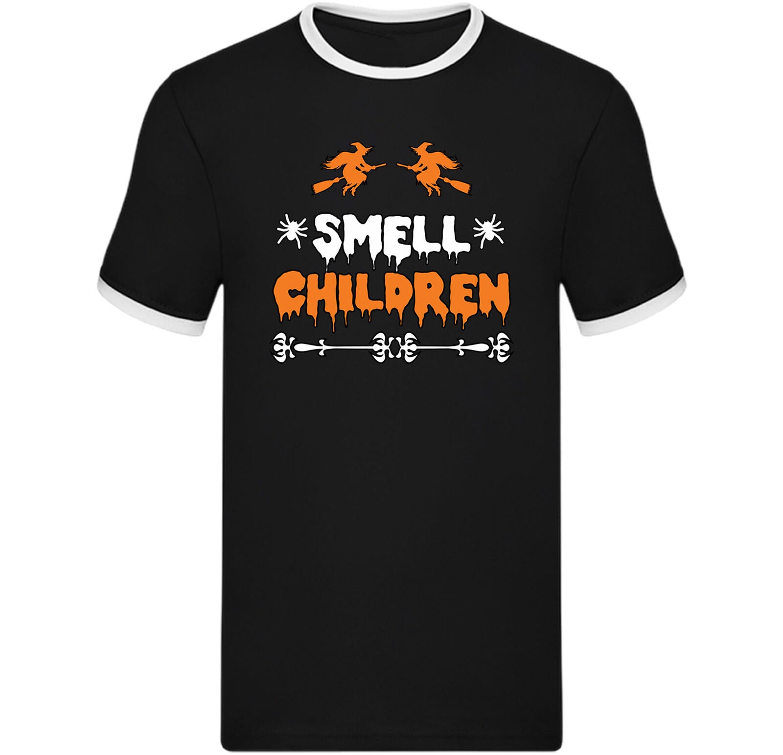 Funny Halloween Ringer T Shirt,I Smell Children Witches Ringer,Trick-or-Treat