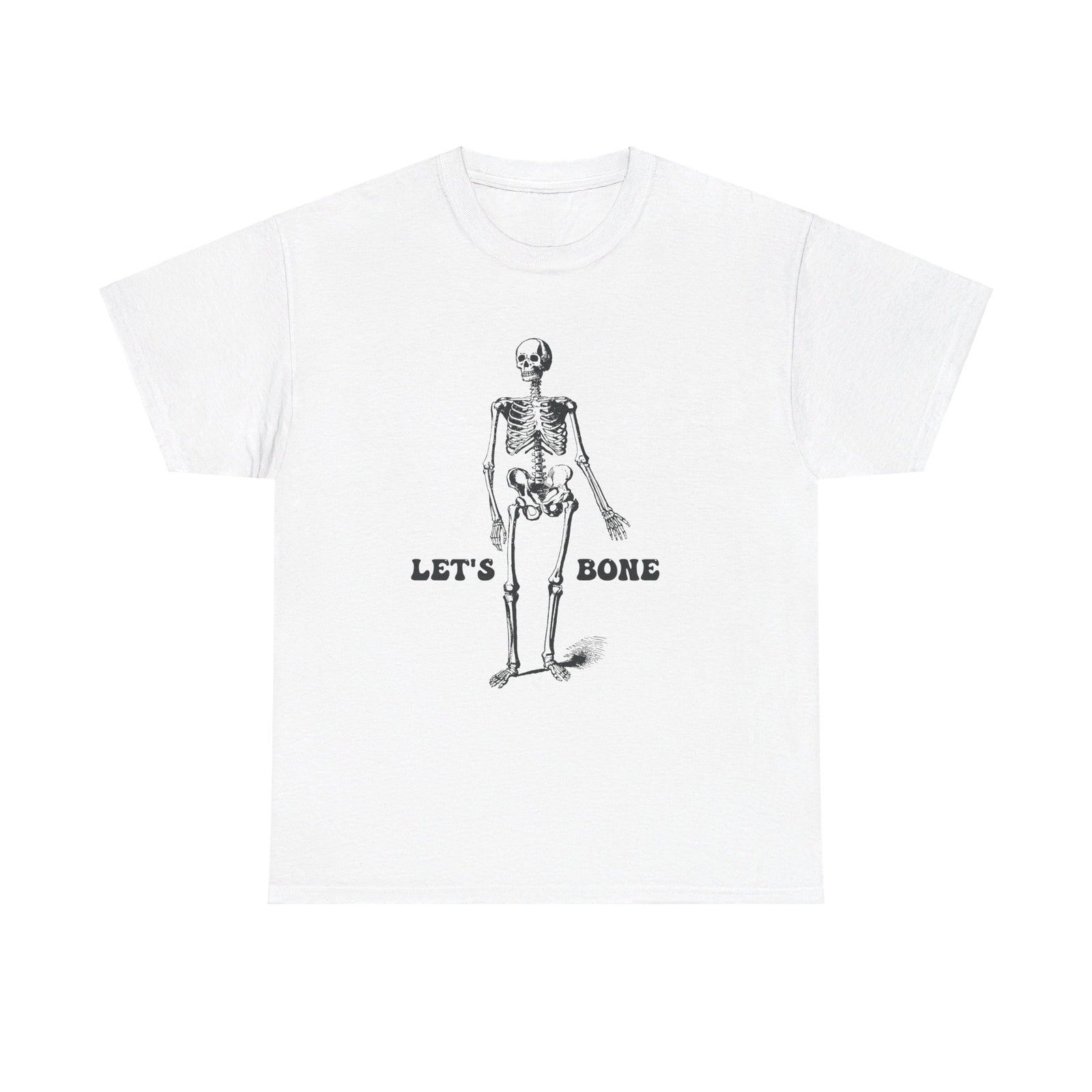 Let's Bone Halloween T shirt skul skeleton costume party trick or treat