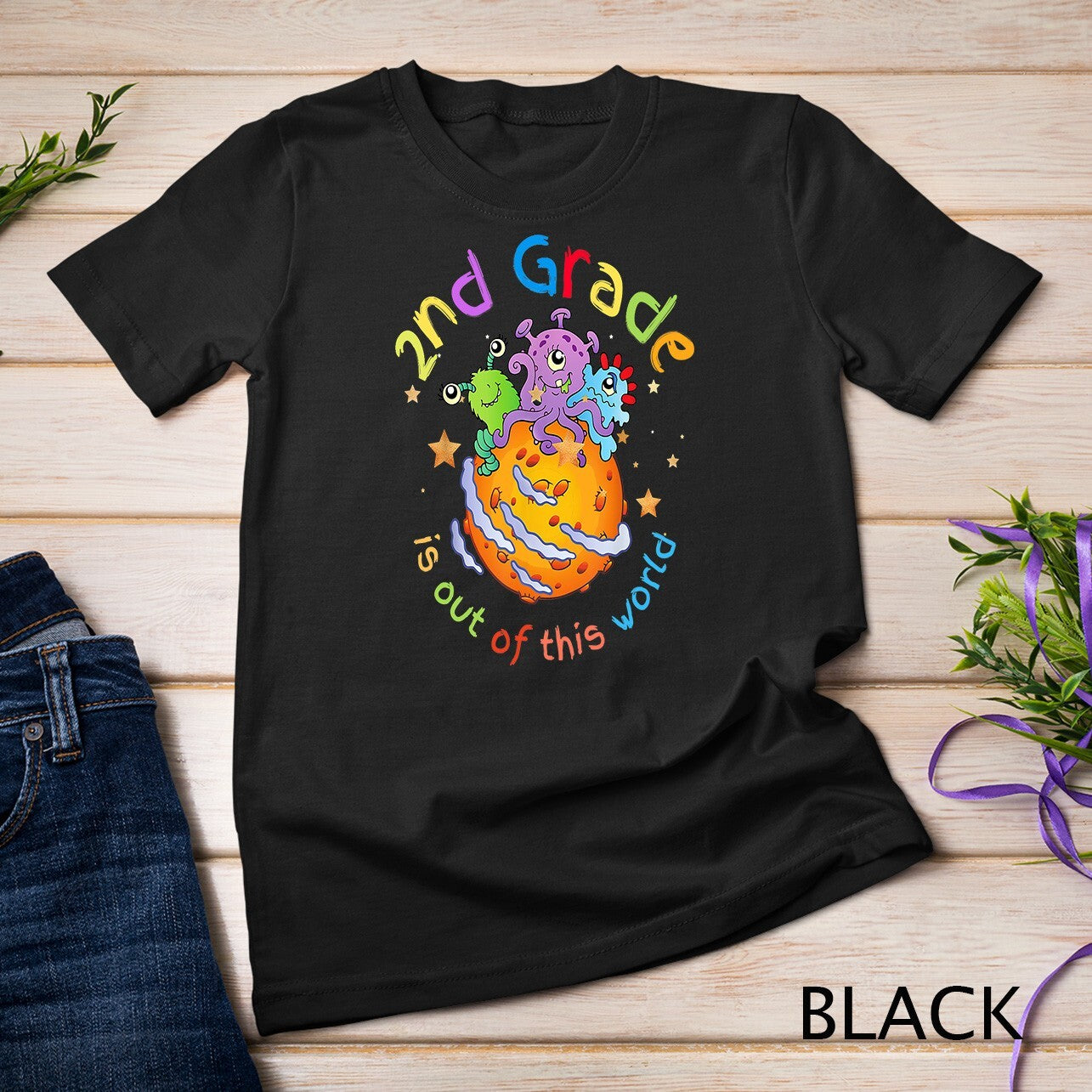 Cute kids 2nd grade Aliens Gifts Back to School T-Shirt Unisex T-shirt