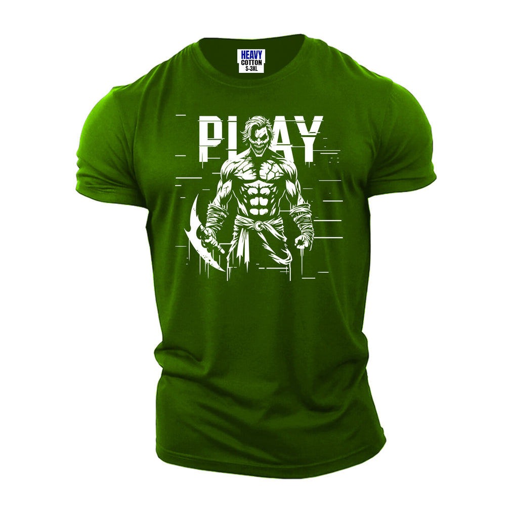 Men's T-Shirt American Halloween Horror Joker USA Gym Workout New Gift Tee S-3XL