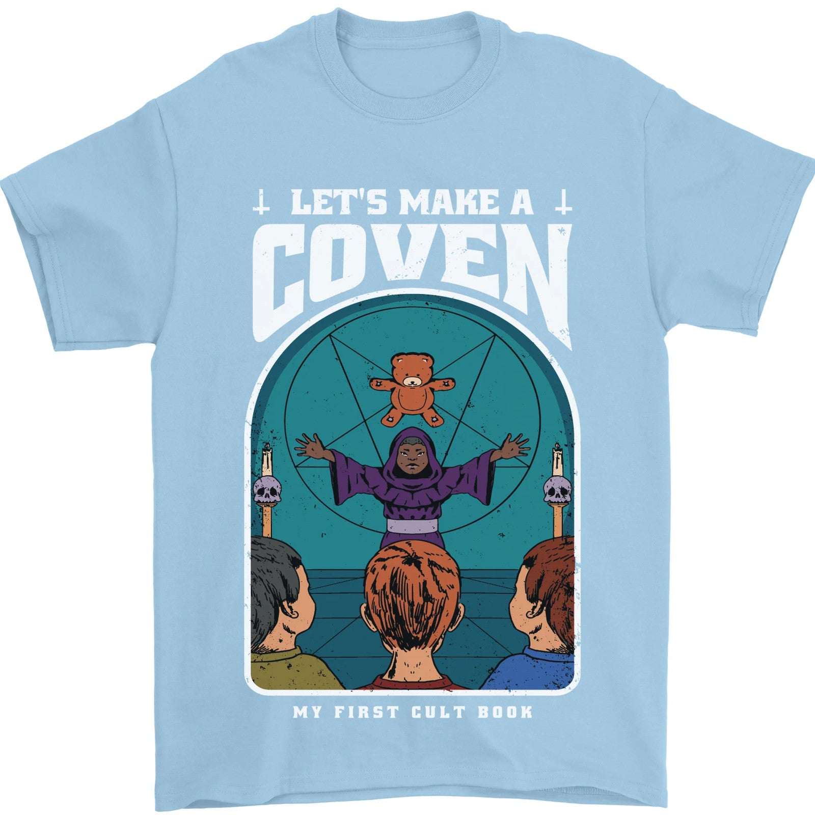 Lets Make a Coven Halloween Satanic Horror Mens T-Shirt 100% Cotton