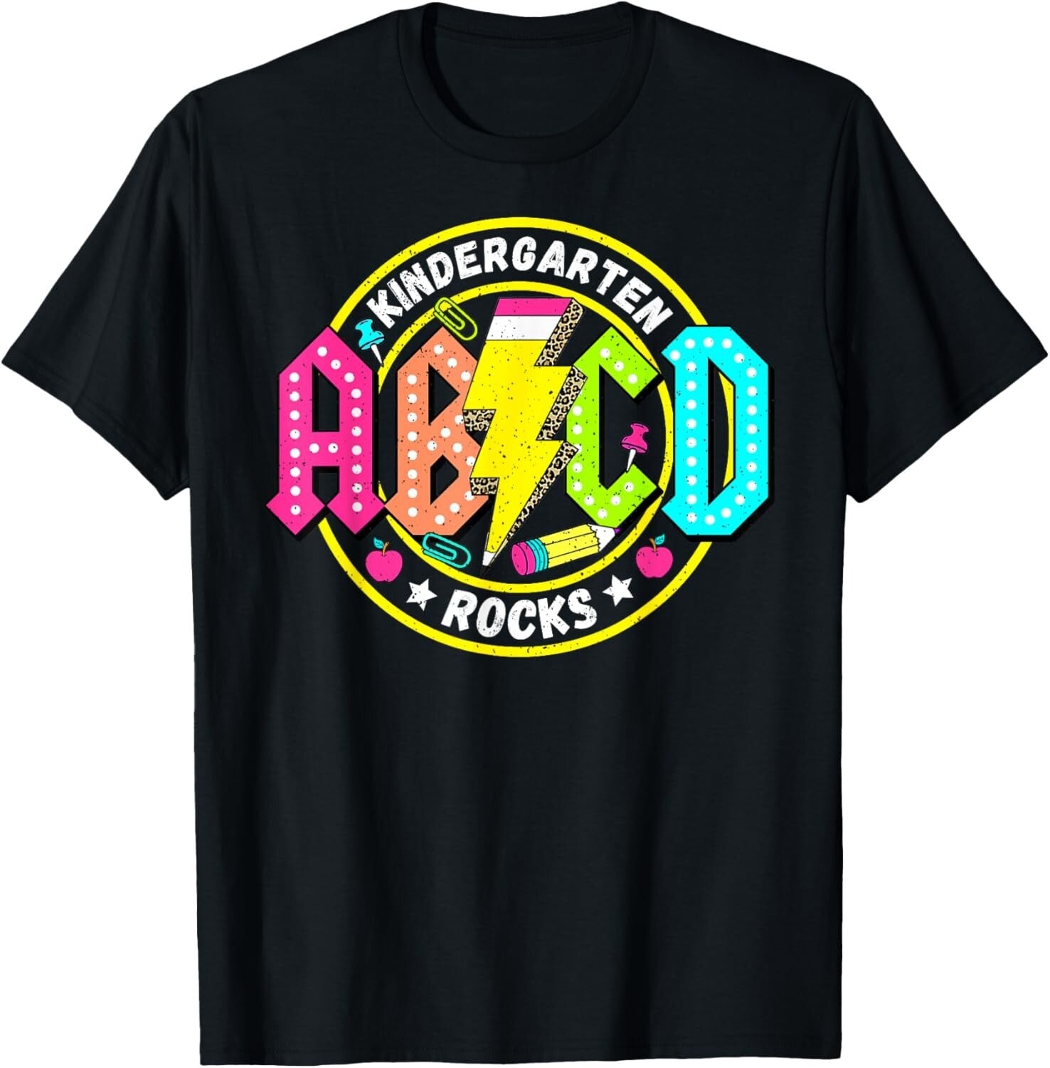 Kindergarten Rocks ABCD Back To School Funny Rock Teacher T-Shirt, Hoodie, Sweat