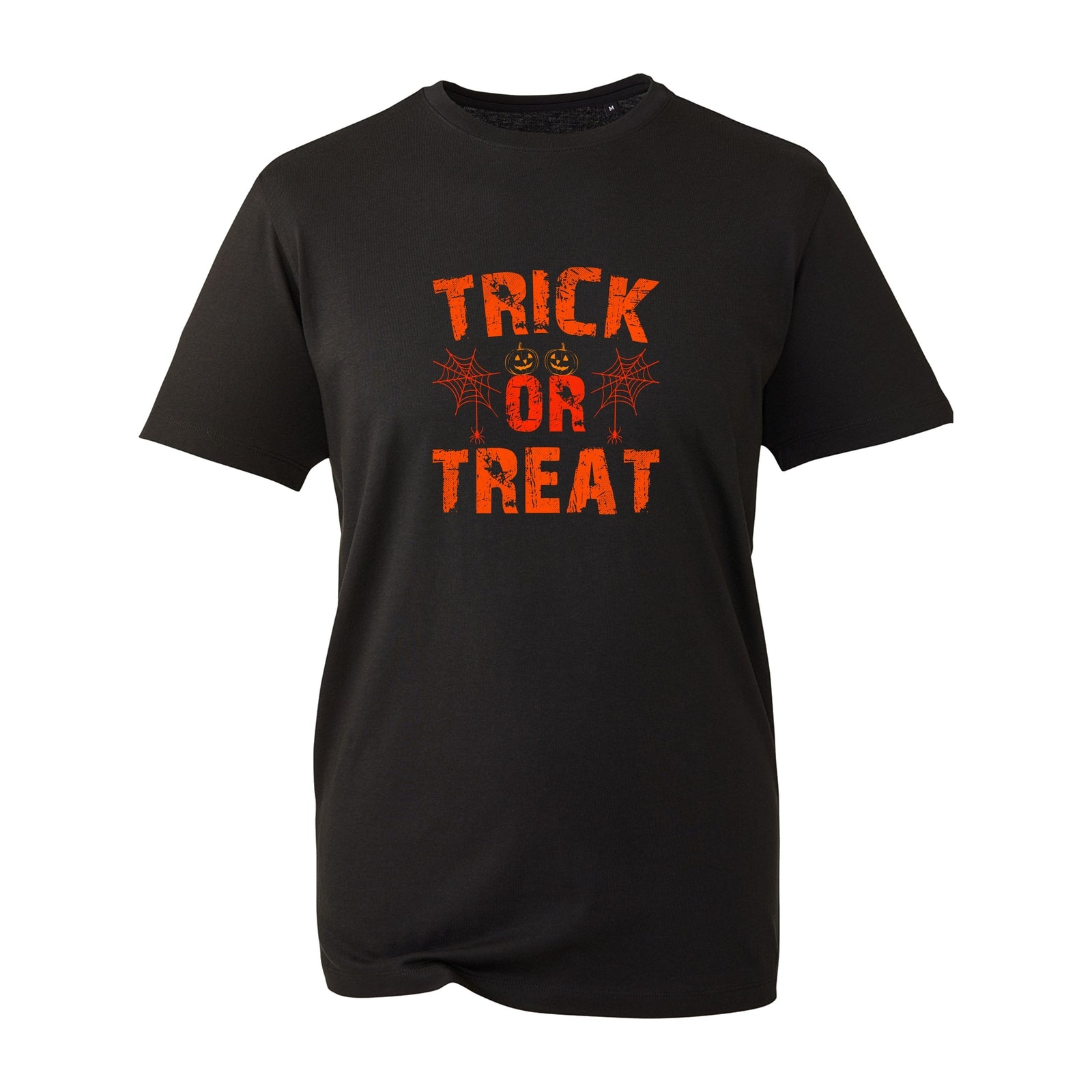 Trick or Treat T-Shirt, Funny Pumpkin Spider Happy Halloween Costume Vintage Top