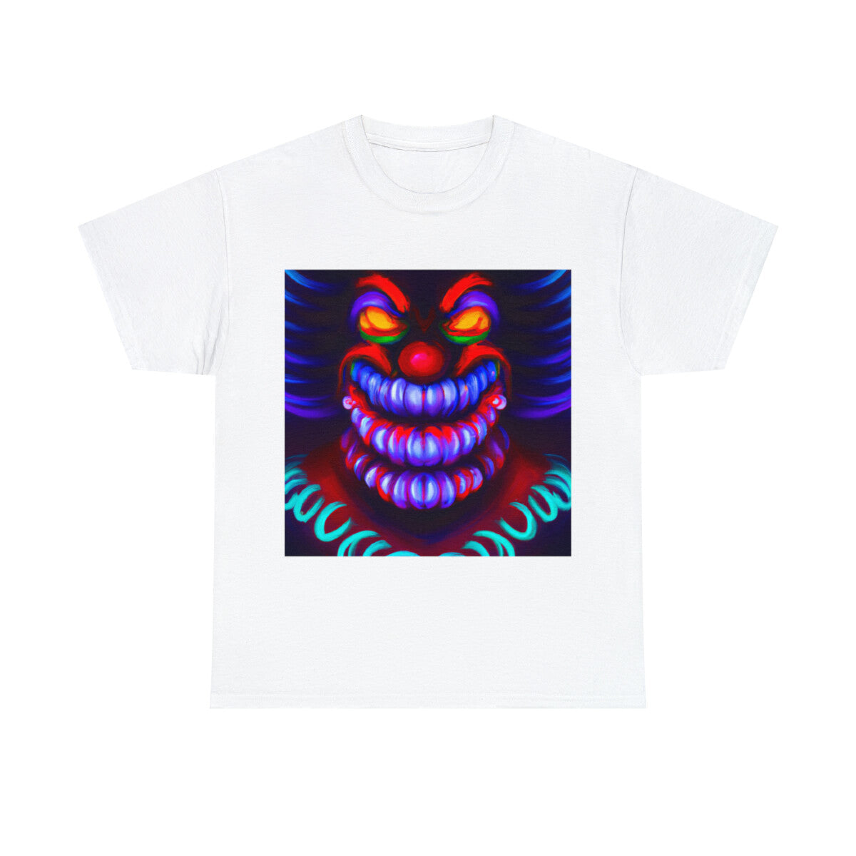 Halloween Evil Clown T Shirt Art Tee Unisex Adult Horror Scary Trick or Treat