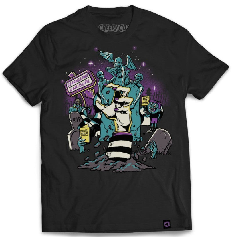 NEW Creepy Co. GHOST WITH THE MOST Beetlejuice Titans T-Shirt Tee XS or Sm ONLY