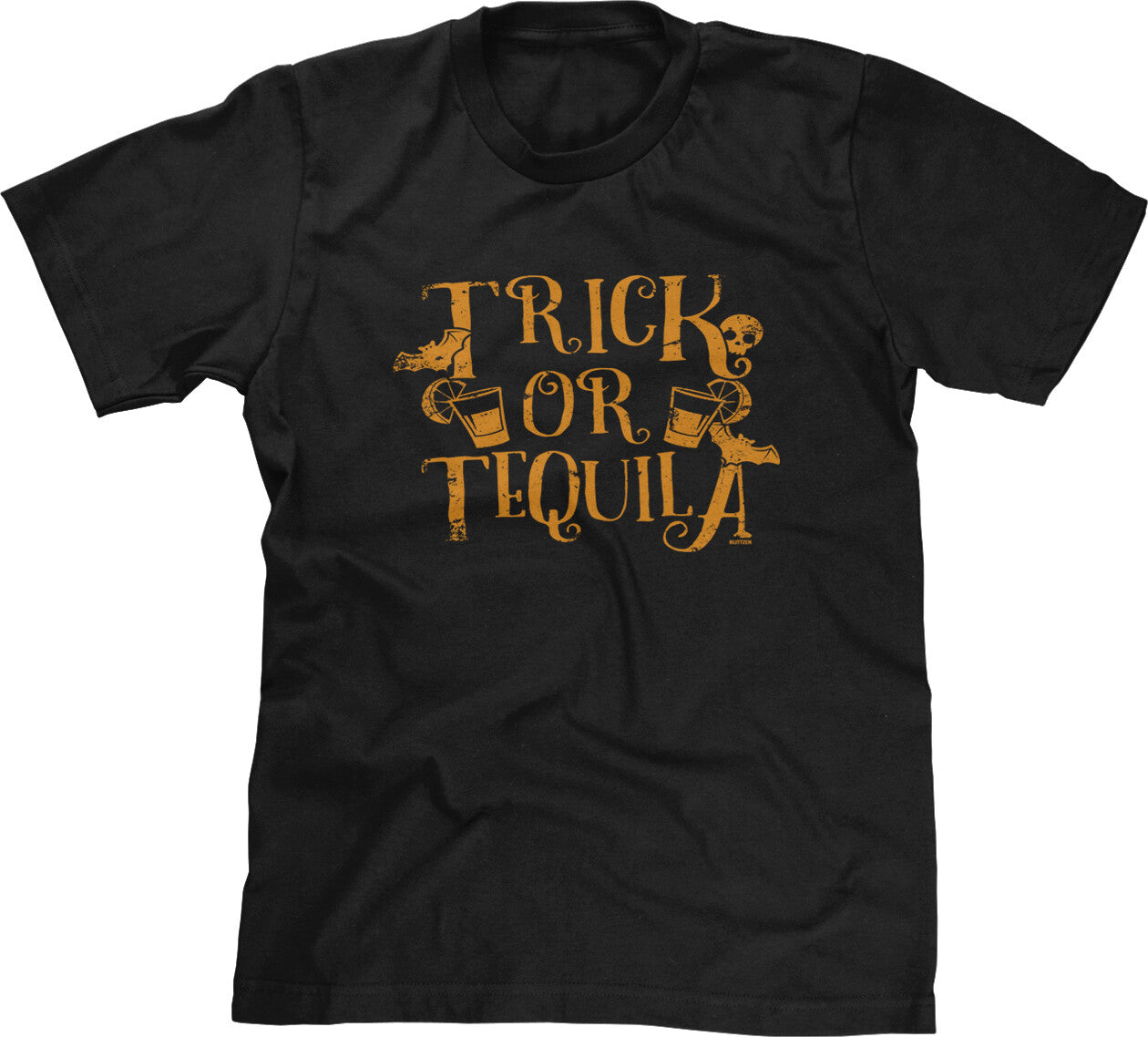 Tequila Trick or Treat Halloween Costume Party Funny Drinking Humorous Mens Tee