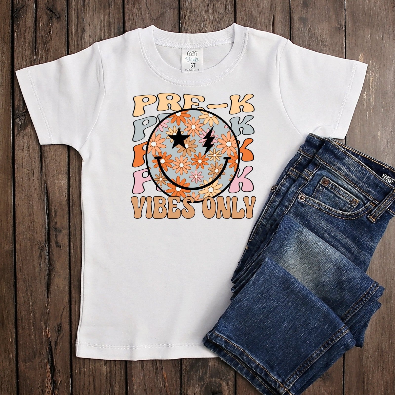 Pre K Vibes Tee*Back to School*Sublimated