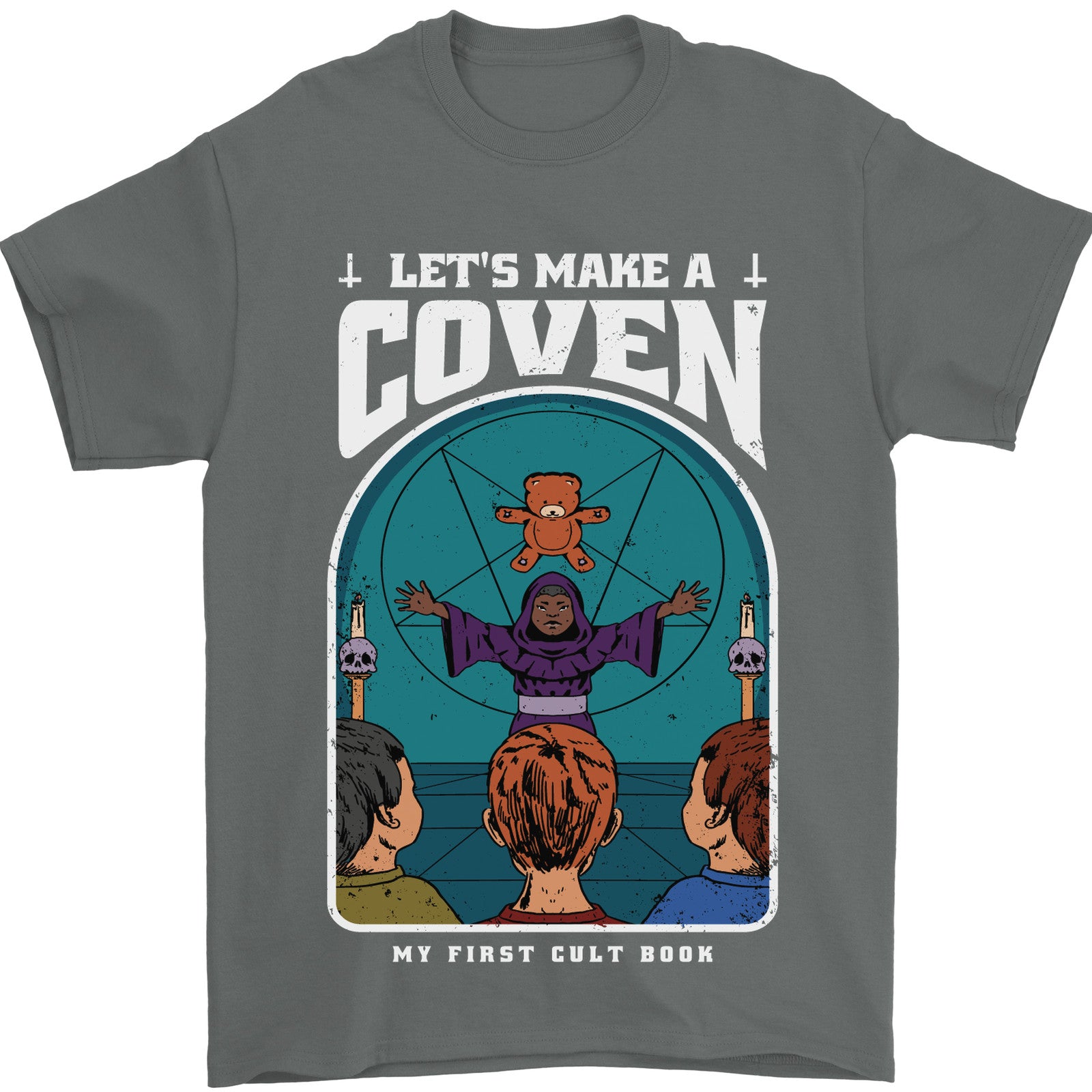 Lets Make a Coven Halloween Satanic Horror Mens T-Shirt 100% Cotton