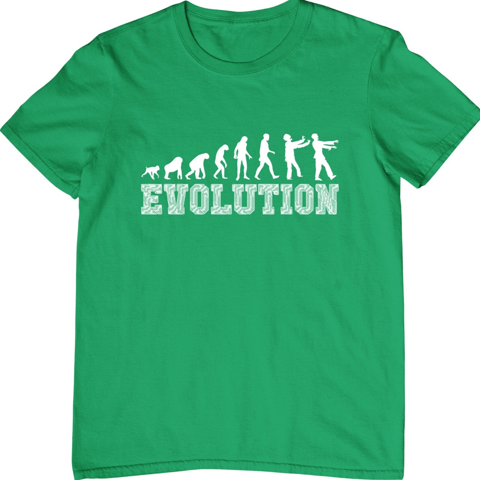 Zombie Evolution T-Shirt Horror Undead Funny Halloween Scary Costume Tee Top