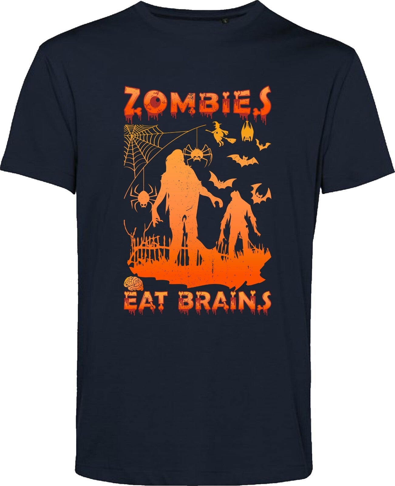 Halloween T-Shirt, Zombies eat brains tshirt, Trick or treat tshirt, Spooky tee
