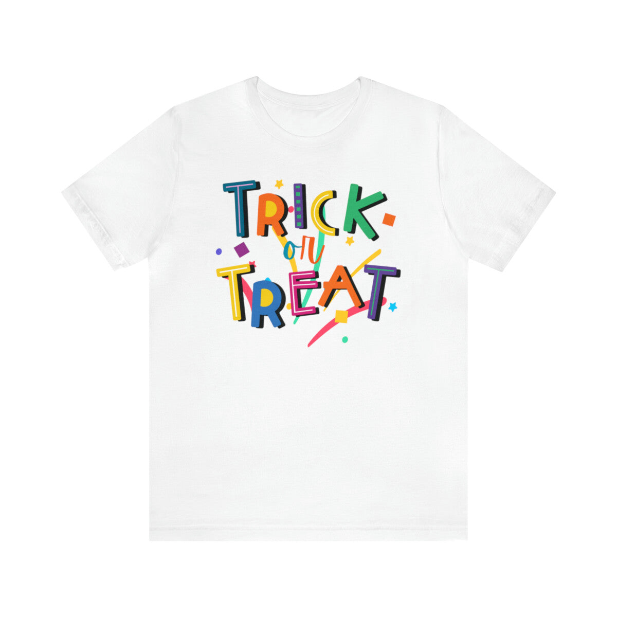 Trick or Treat Halloween Candy T-Shirt Bella Canvas 3001Unisex 