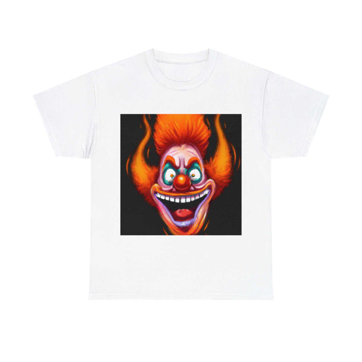 Halloween Evil Clown T Shirt Art Tee Unisex Adult Horror Scary Trick or Treat