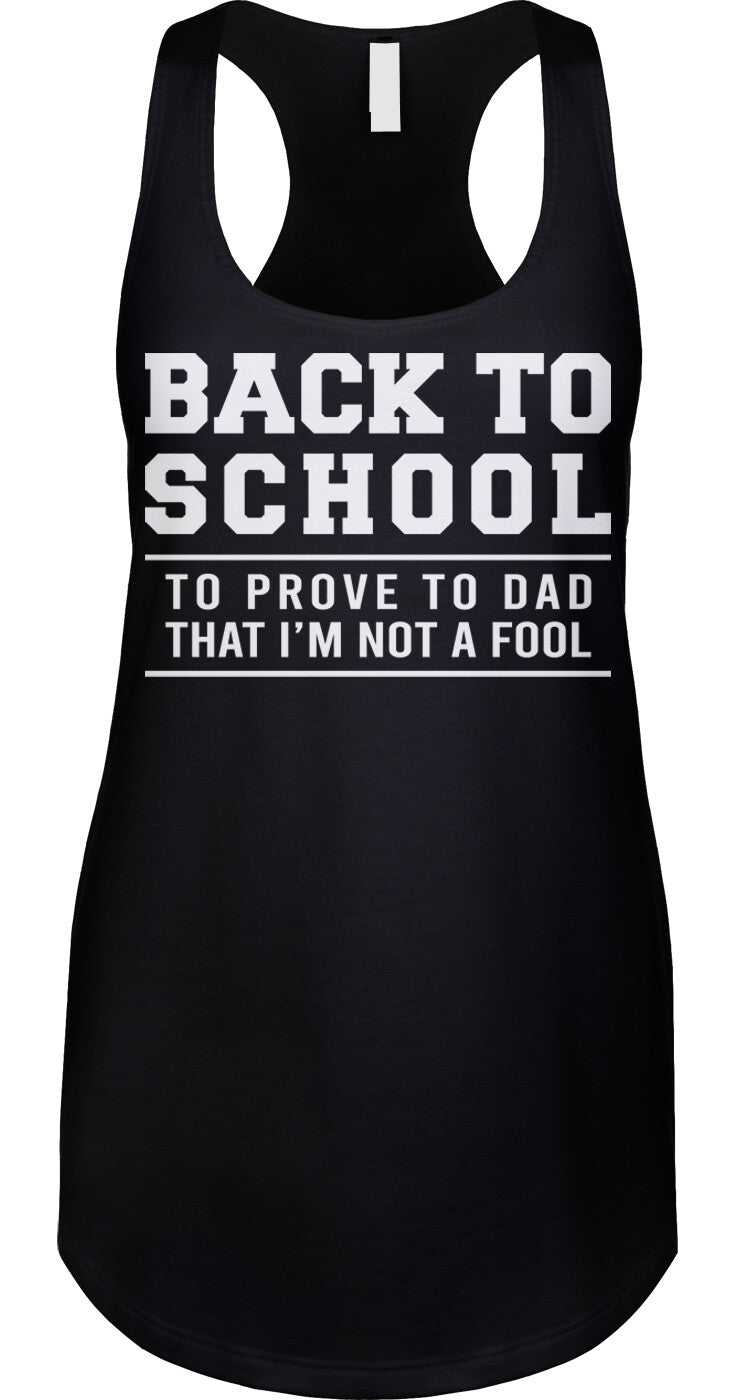 Back To School Adam Sandler Funny Comedy Fan Movie Quotes  Racerback Tank