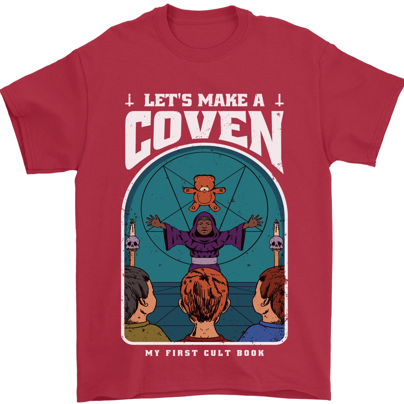 Lets Make a Coven Halloween Satanic Horror Mens T-Shirt 100% Cotton
