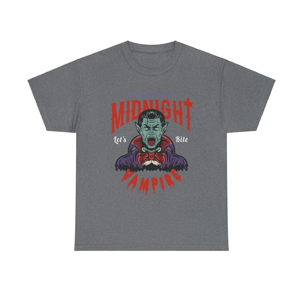 Halloween Midnight Let's Bite Vampire Tshirt  Costume October Trick Or Treat