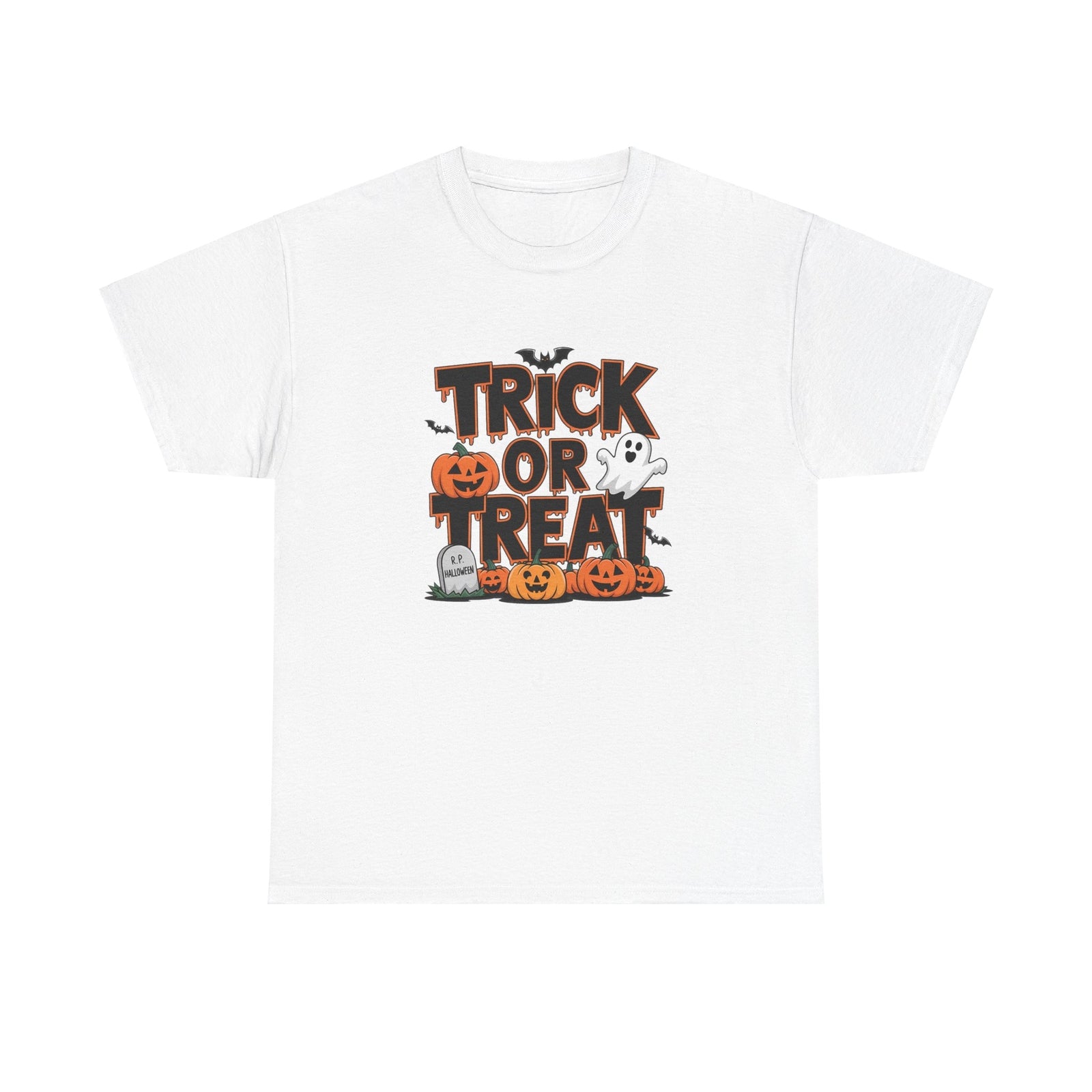 Halloween Trick or Treat Tee, Halloween Apparel, Unisex Cotton T-shirt