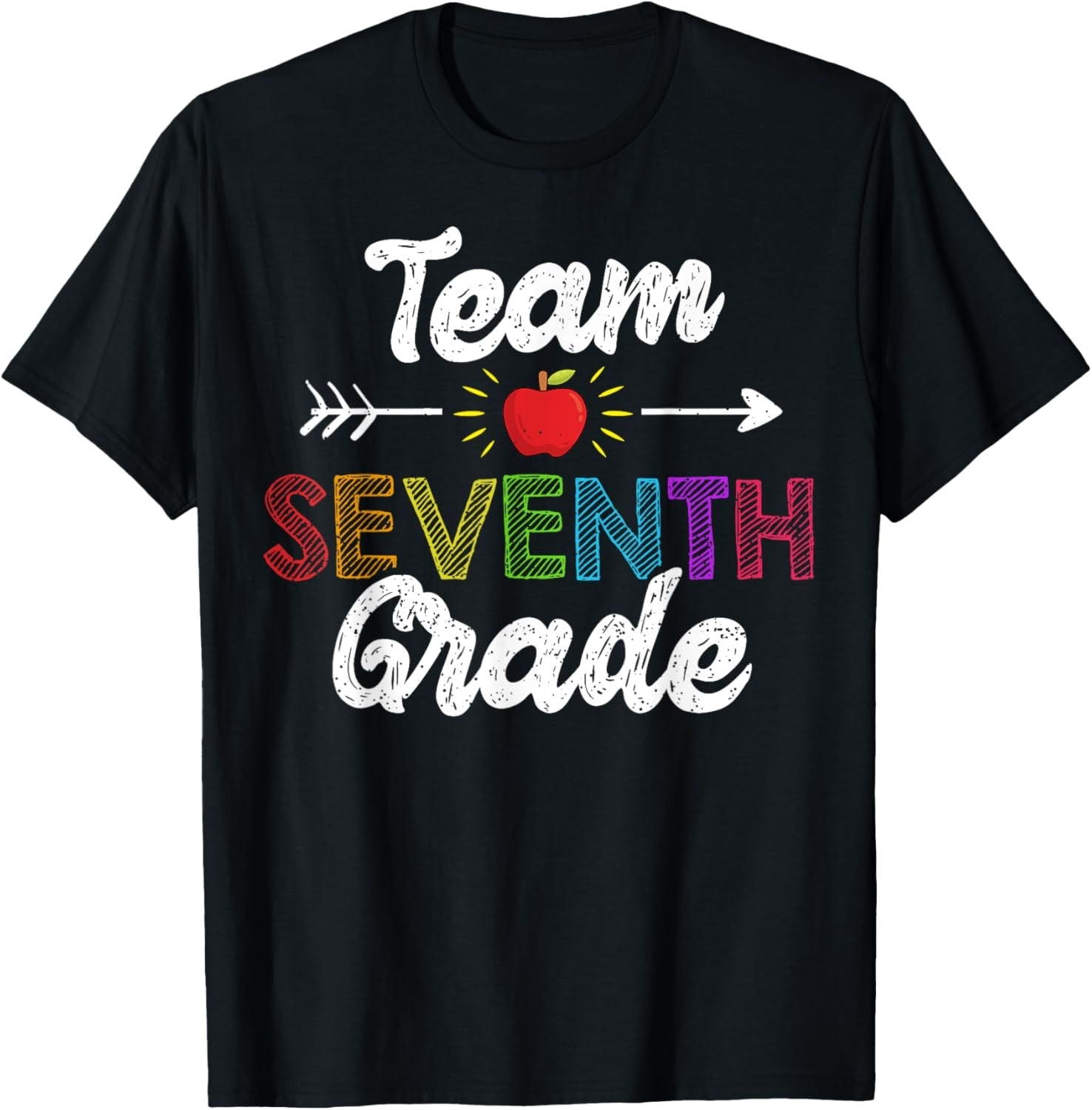 Team Seventh Grade Teacher Student Funny Back School Gift T-Shirt