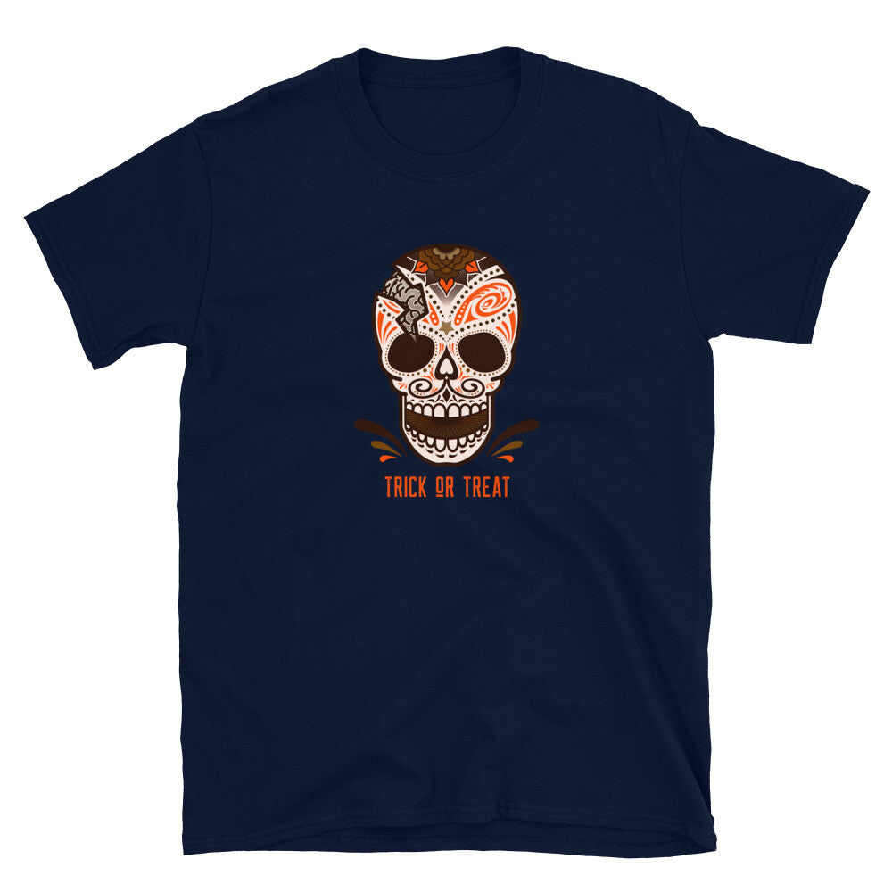 Halloween Skull Trick Or Treat Halloween Short-Sleeve Unisex T-Shirt