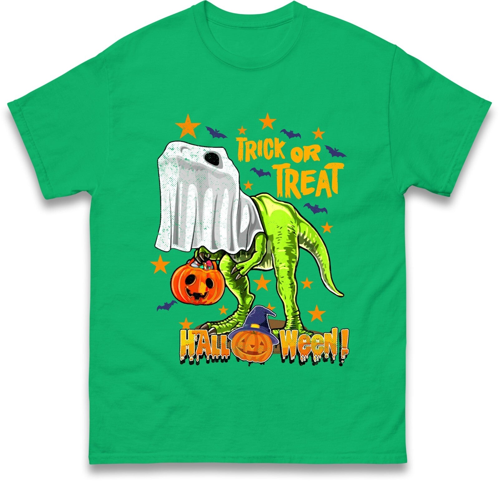 Dino Trick or Treat Funny Halloween T Shirt, Halloween Party T Shirt