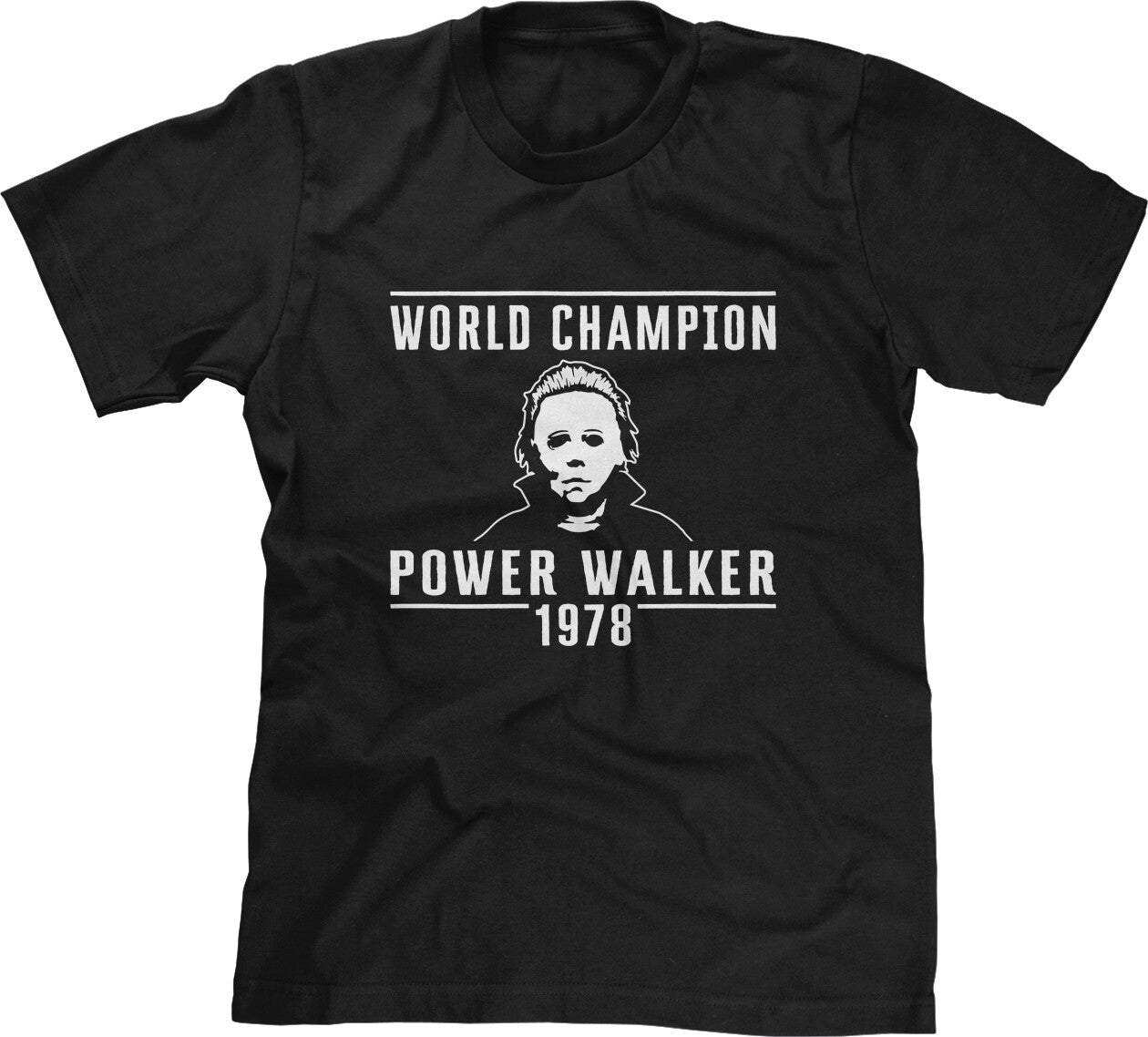 Champion Power Walker Halloween Movie Horror Thriller Parody Funny Mens Tee