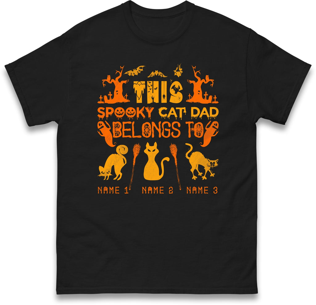 Halloween Pet Personalised Name T Shirt,Perfect Halloween Gift For Cat Lovers
