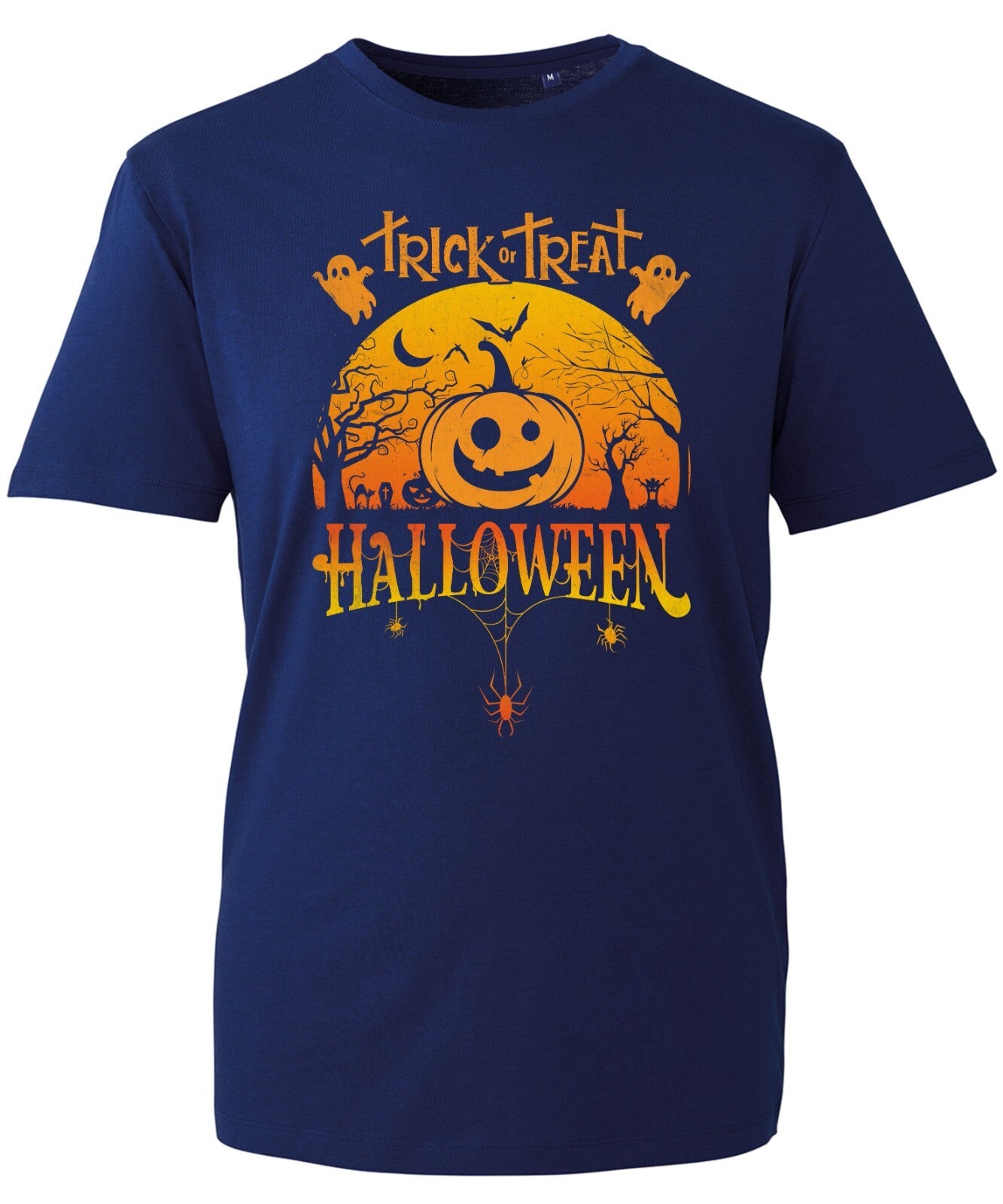 Trick Or Treat Halloween T-Shirt Vintage Nightmare Witch Scary Spooky Ghost Tops