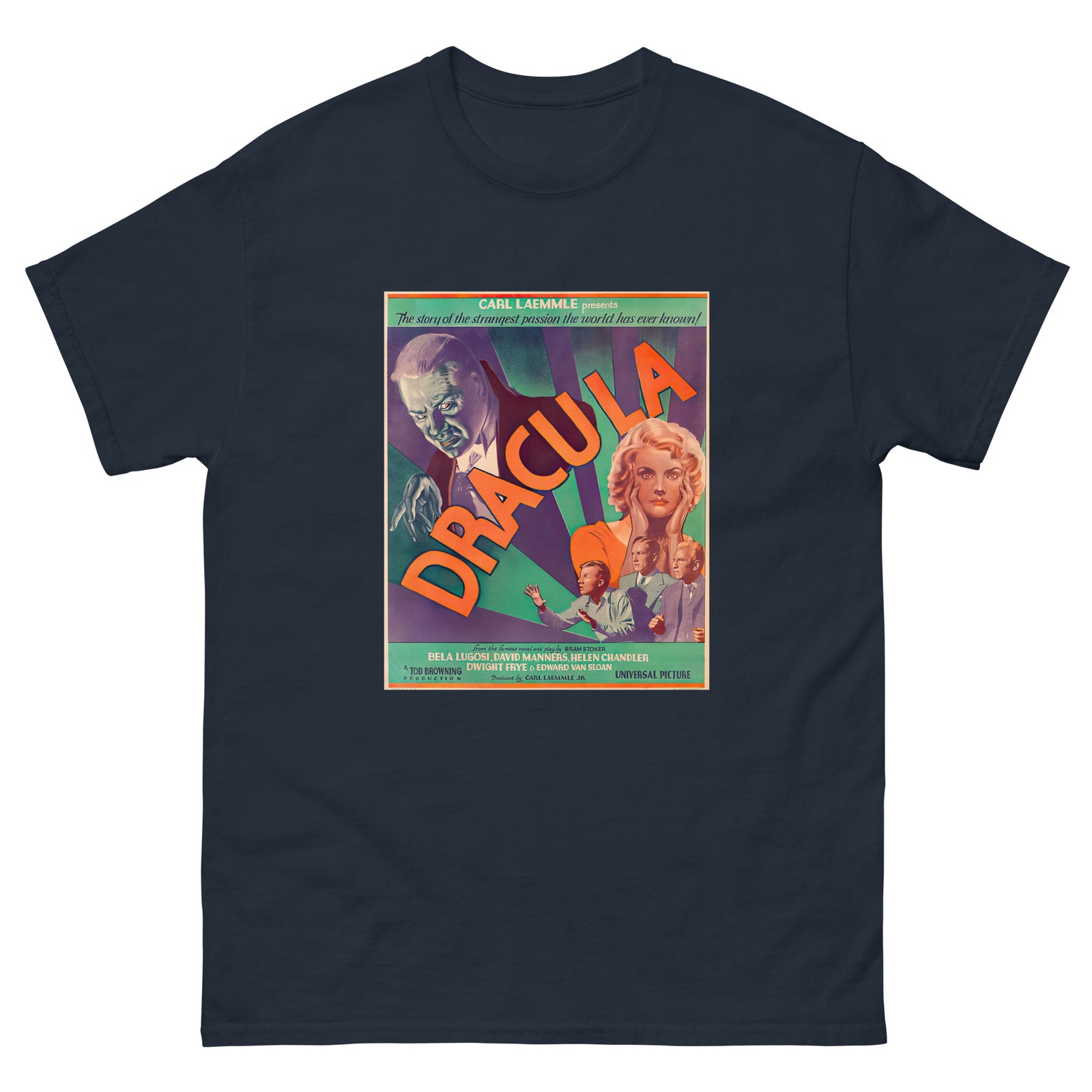 Dracula Movie Poster T-Shirt, costume party, trick or treat, For Halloween.