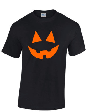 Jack O'Lantern Halloween Shirt Funny T-Shirt Spooky Pumpkin Face Tee Scary D5