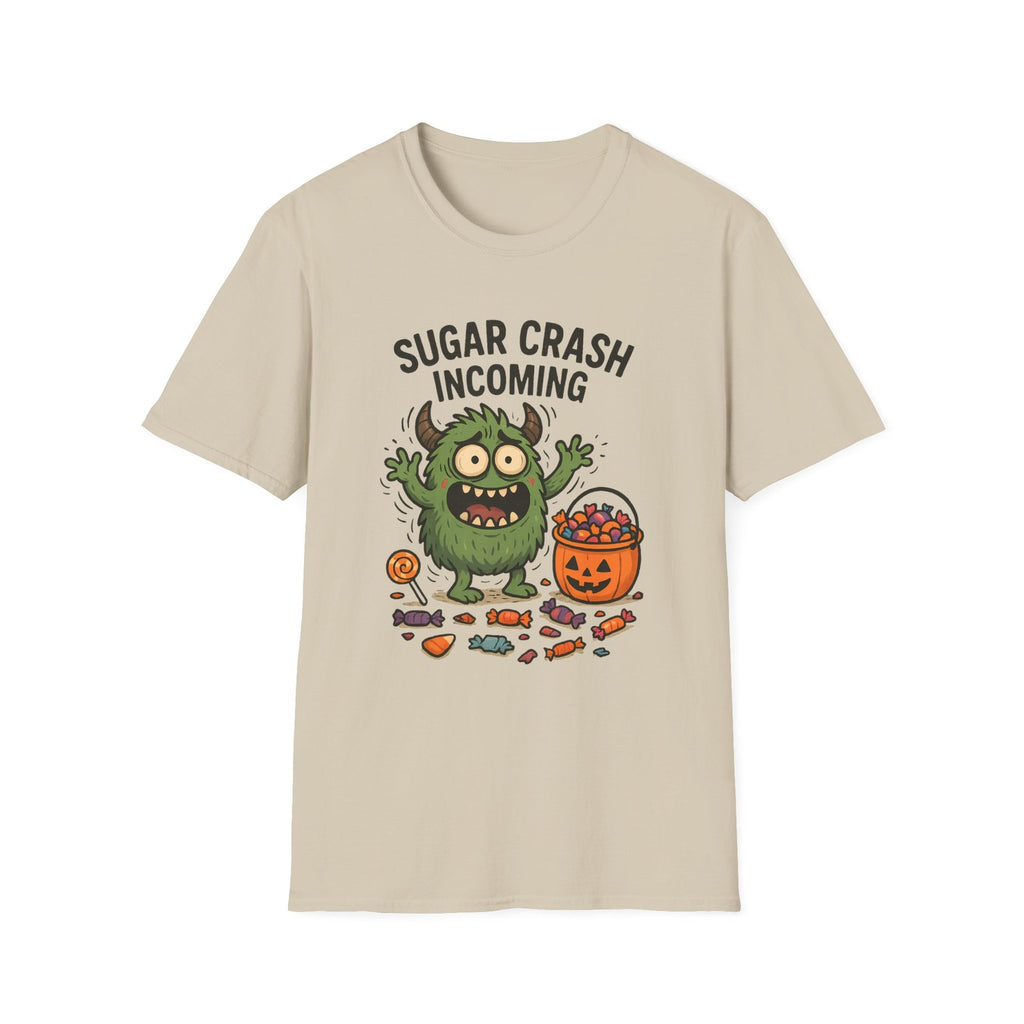 Unisex Softstyle T-Shirt – Funny Halloween Tee, Monster , Trick or Treat Candy