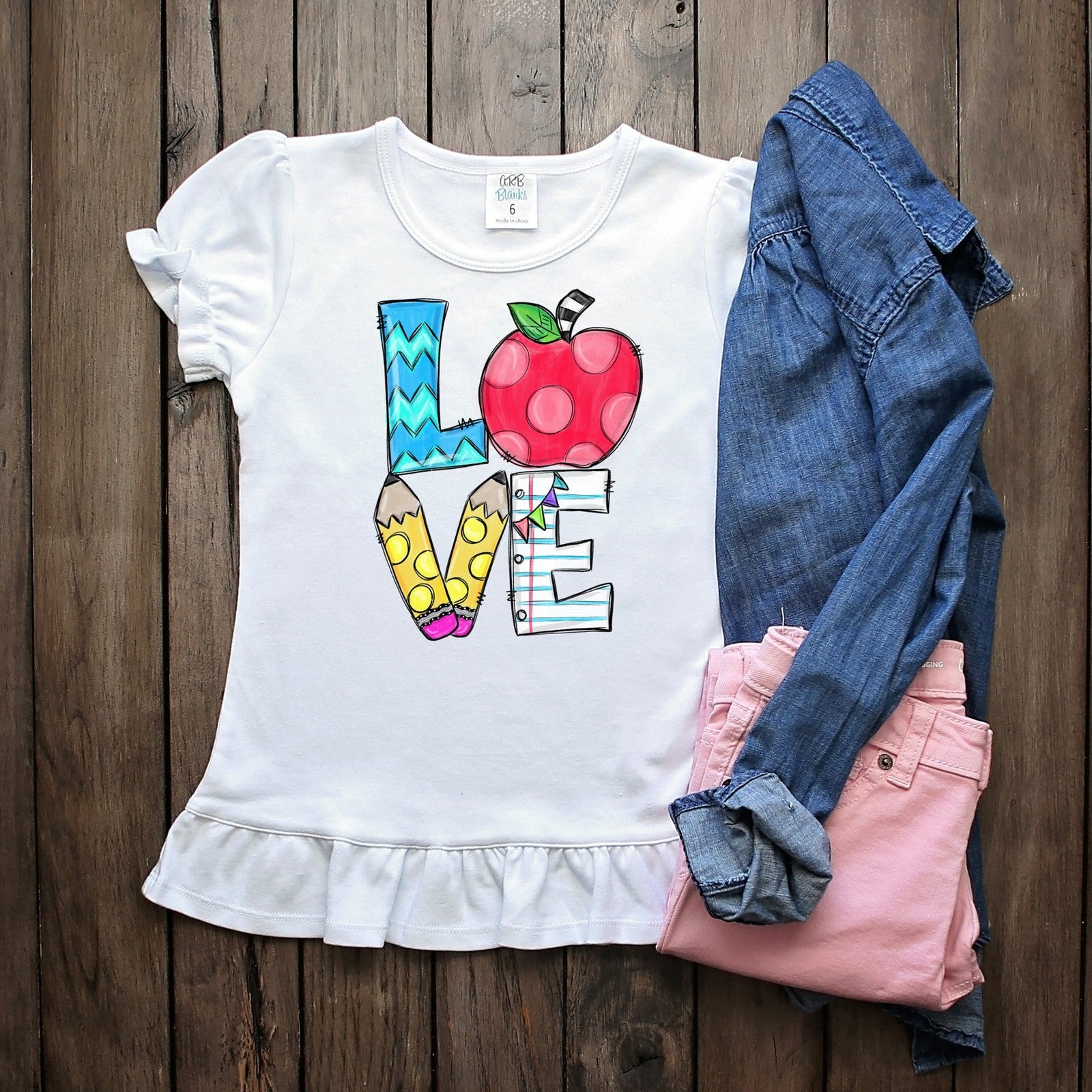 LOVE Tee*Back to School*Sublimated