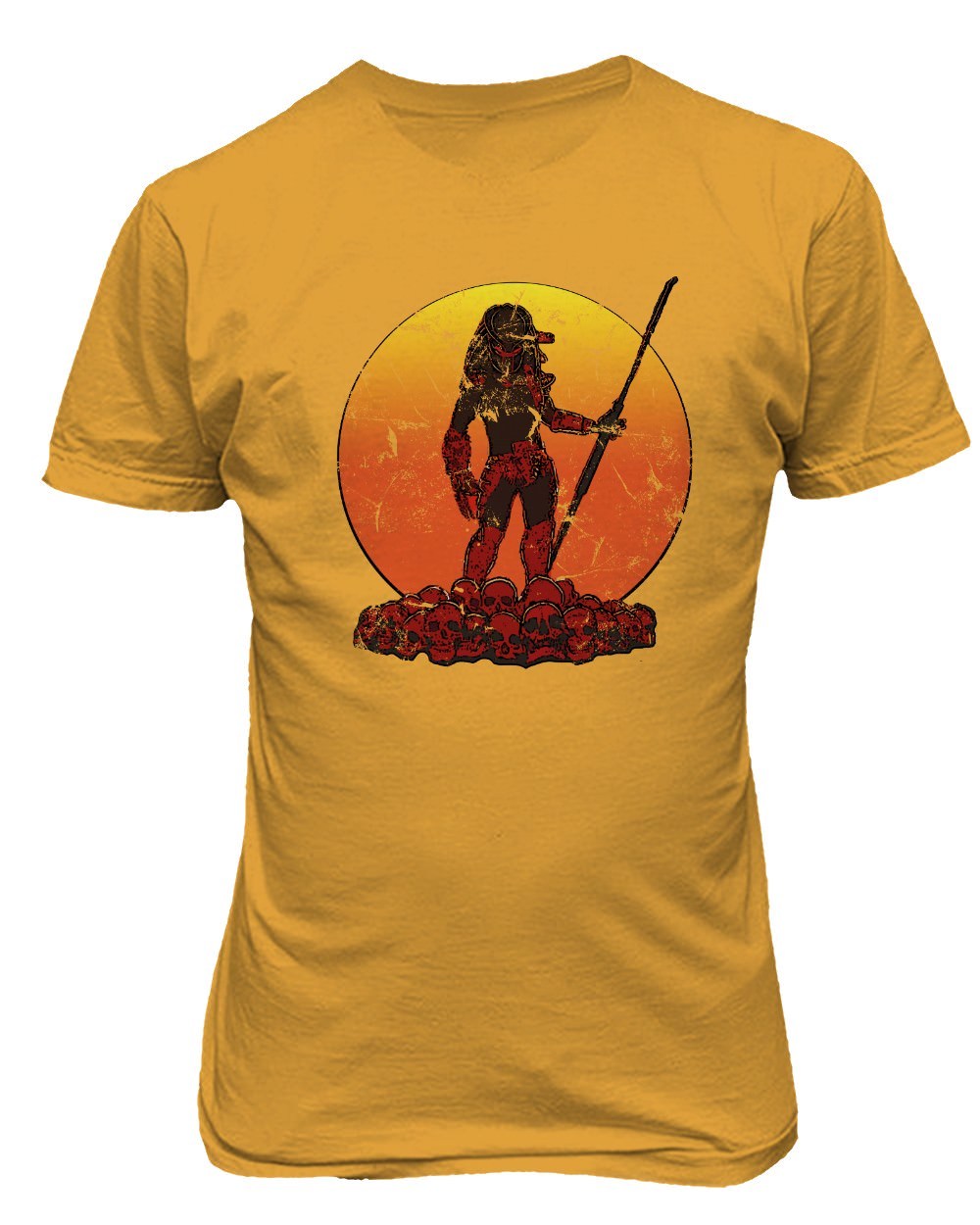 Predator Sunset Horror Scary Shirt Hunter Fall Halloween Men's T-Shirt