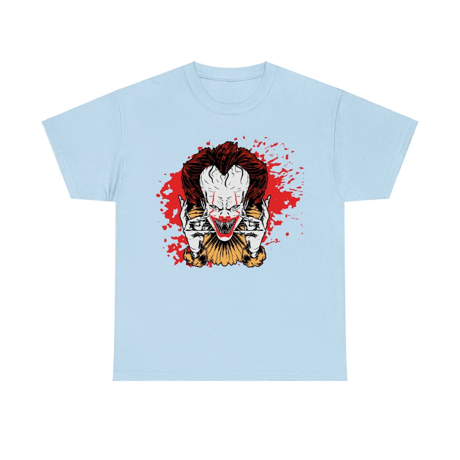Pennywise Halloween T Shirt, Scary Clown T Shirt, Spooky Unisex Adults and kids
