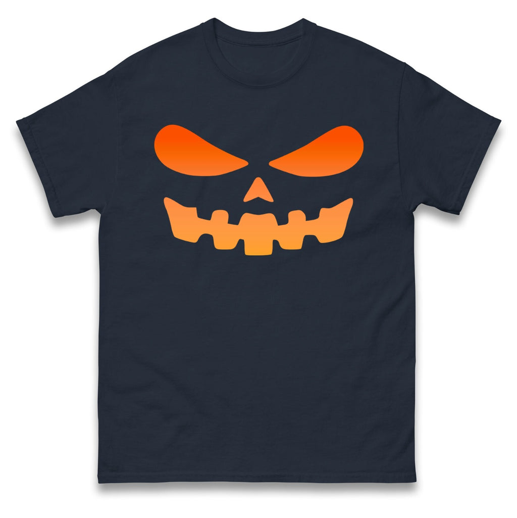 Scary Pumpkin Face Halloween T Shirt
