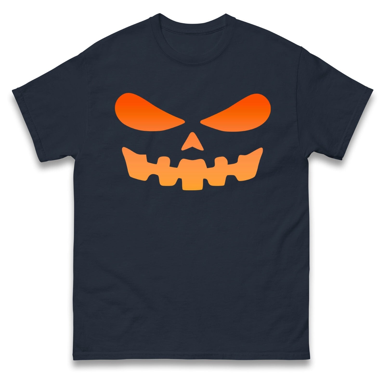 Scary Pumpkin Face Halloween T Shirt
