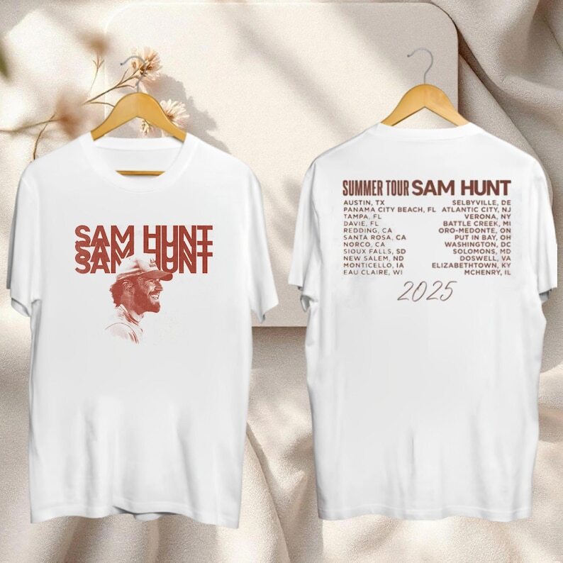 2025 Sam Hunt Summer Tour T-Shirt, Sam Hunt 2025 Concert Shirt, Sam Hunt Fan Gif