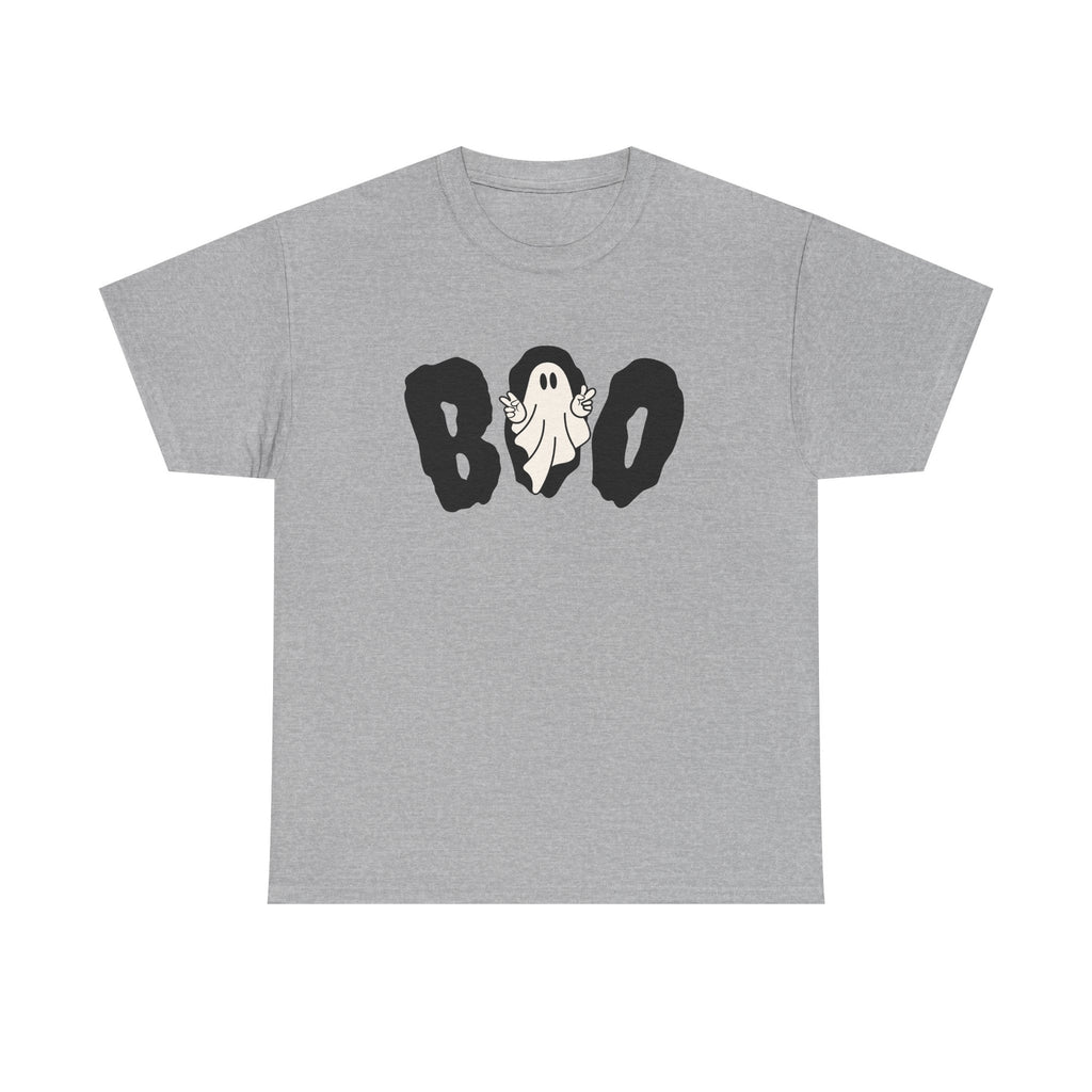 Boo Ghost Unisex Tee Retro Fun Halloween Shirt Spooky Apparel Trick or Treat Top