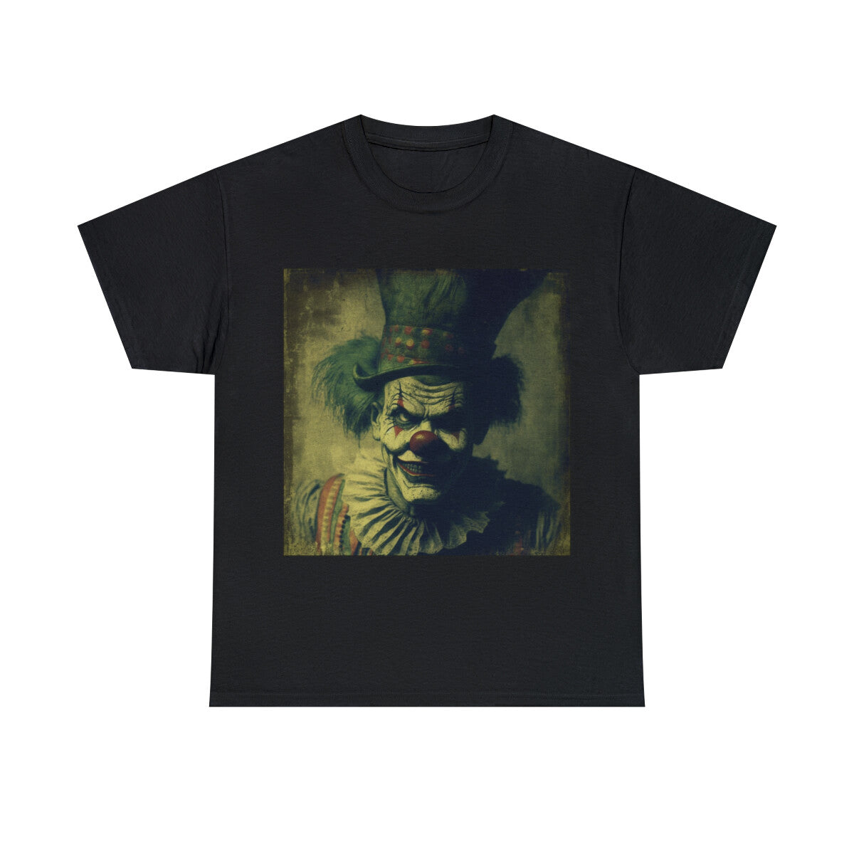 Unisex Adult T Shirt Haunted Clown Scary Horror Halloween Metal Band Gothic Emo