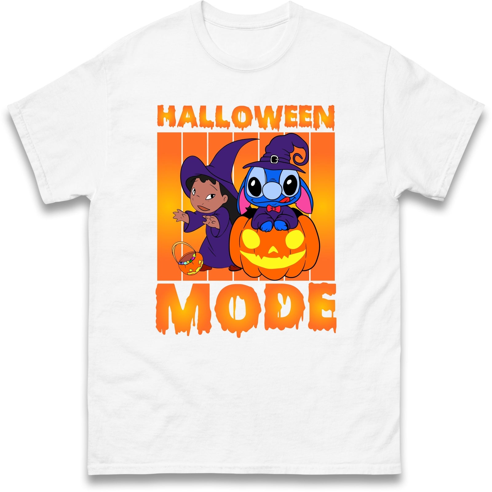 Halloween Mode With Witch and Pumpkin T Shirt,Halloween Night Party,Spooky Gift