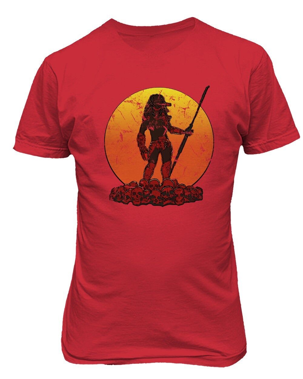 Predator Sunset Horror Scary Shirt Hunter Fall Halloween Men's T-Shirt