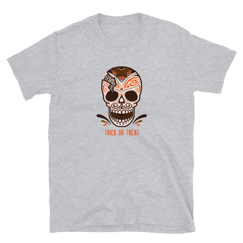 Halloween Skull Trick Or Treat Halloween Short-Sleeve Unisex T-Shirt