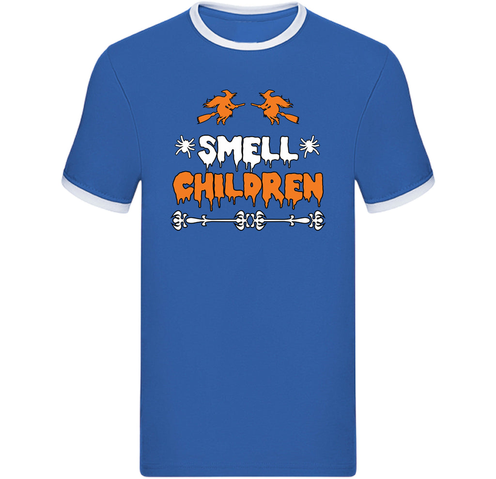 Funny Halloween Ringer T Shirt,I Smell Children Witches Ringer,Trick-or-Treat