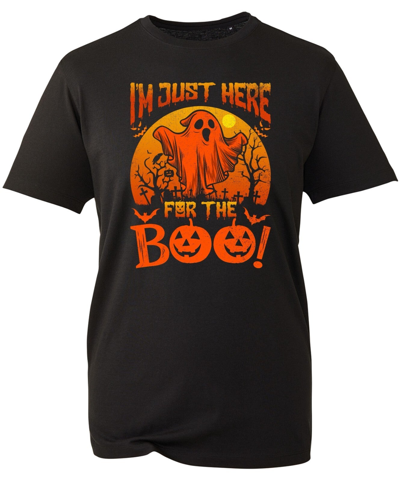 I'm Just Here For The Boo T-Shirt Halloween Trick Or treat Horror Nightmare Tops